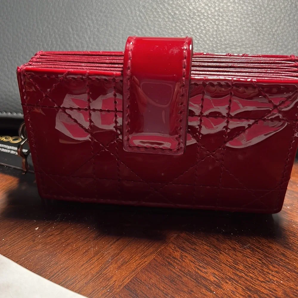 Christian Dior Lady Dior 5 _gusset card holder